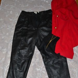 Black Leather Pants